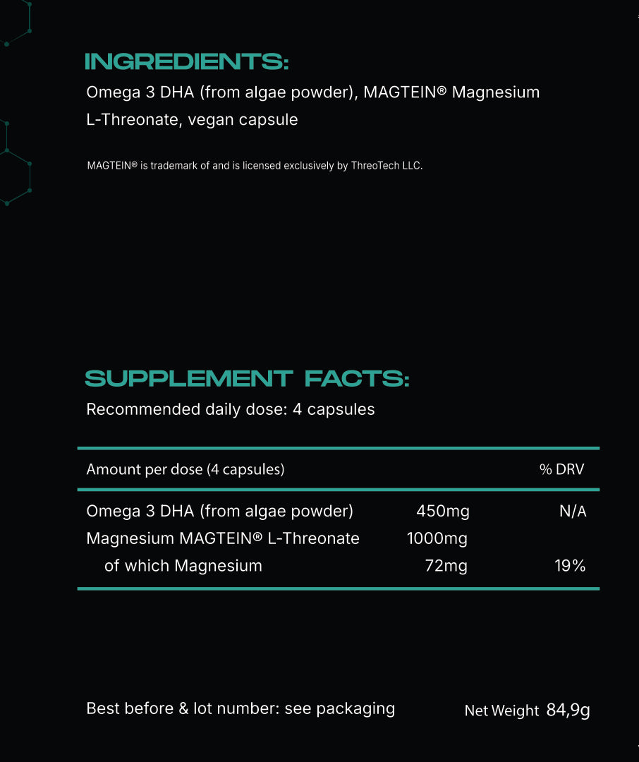 MindBoss Omega 3 DHA & Magtein