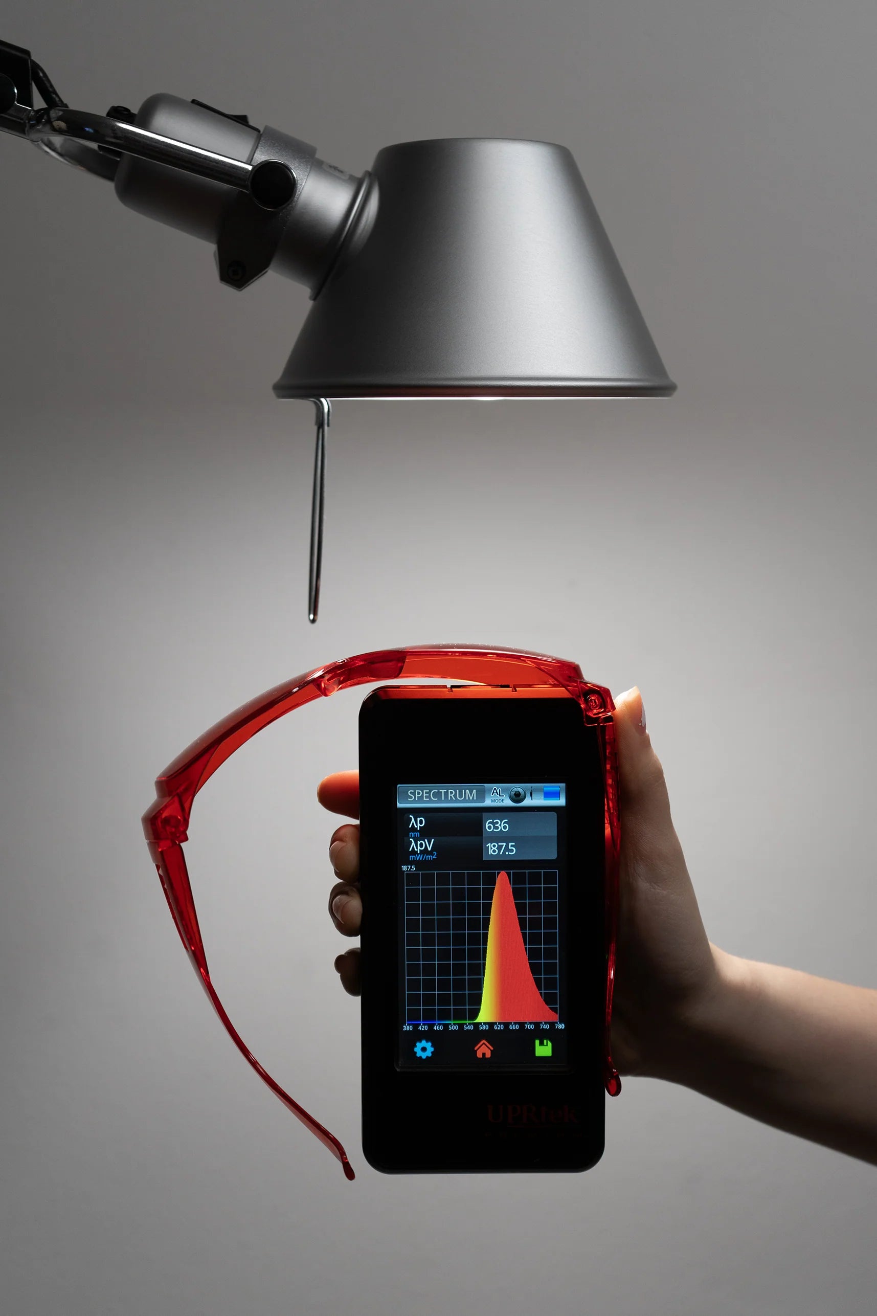 Red glasses against blue and green light - LifeUnlocked