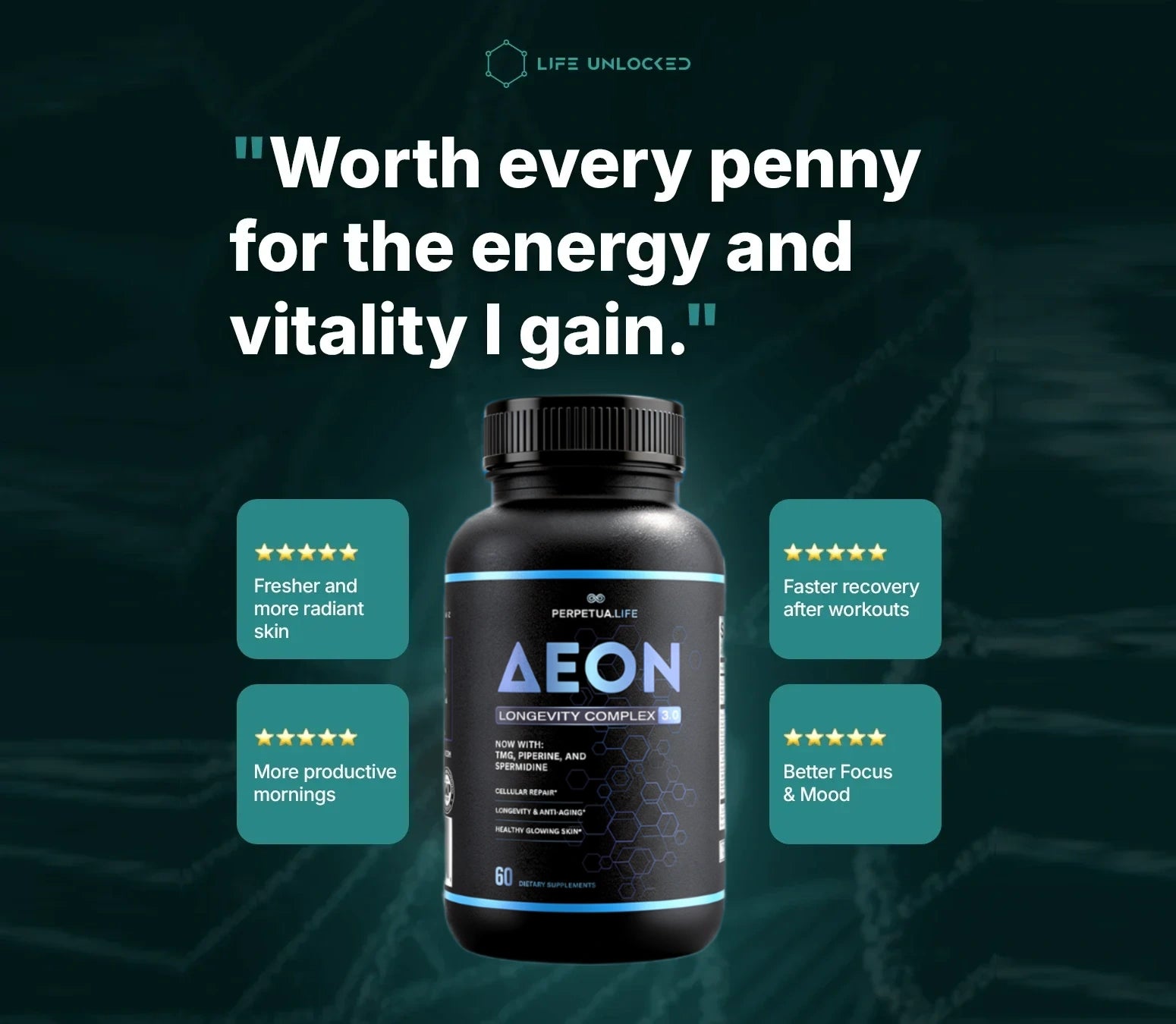 NAD+ Liposomal Longevity complex AEON 3.0 - LifeUnlocked