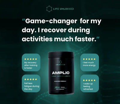 Amplio OKG + L - Arginine + L - Citrulline Advanced Formula - LifeUnlocked