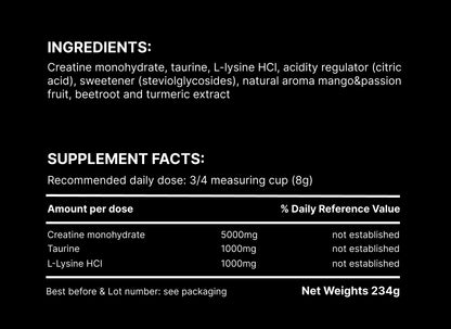 BOOST with Creatine + Taurin + Lysine