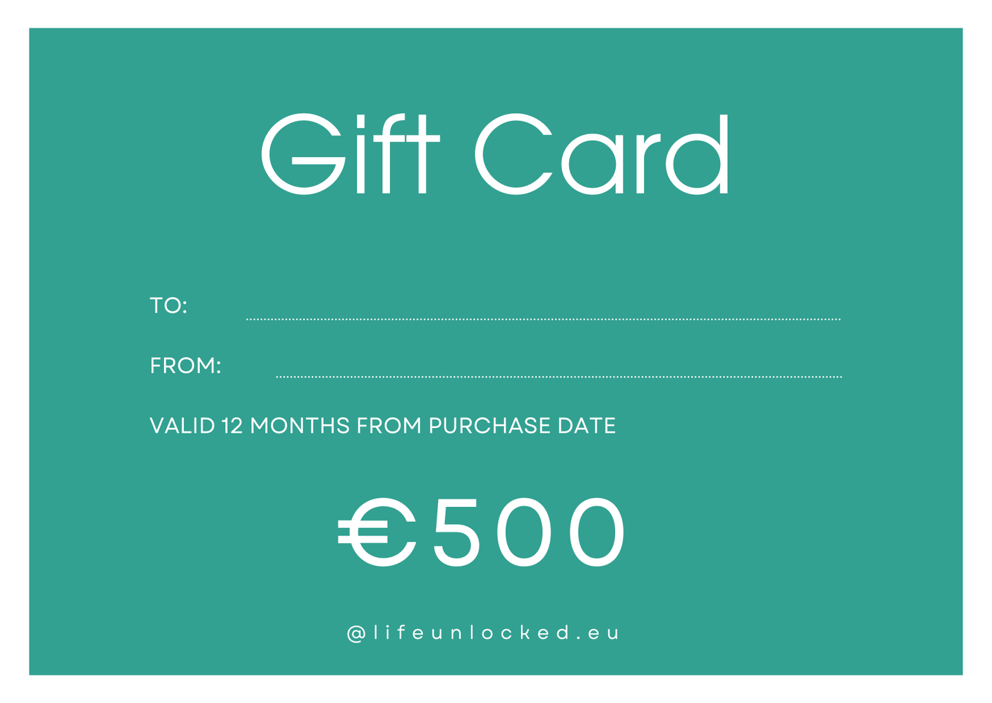 Longevity Gift Card