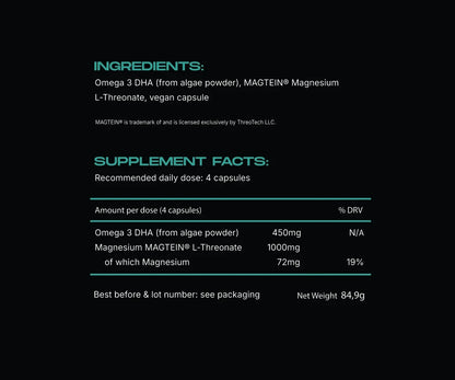 MindBoss Omega 3 DHA & Magtein