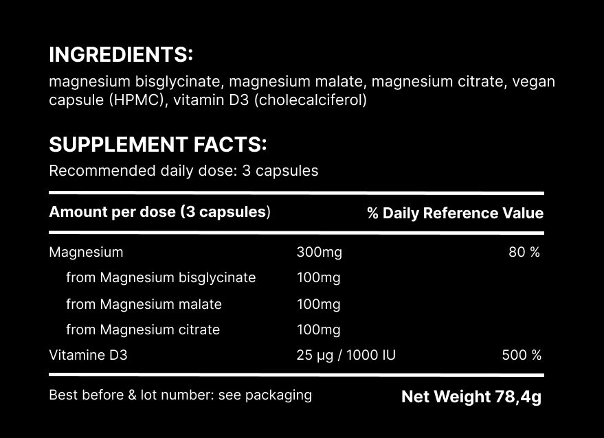 VITALITY with Magnesium + Vitamin D3