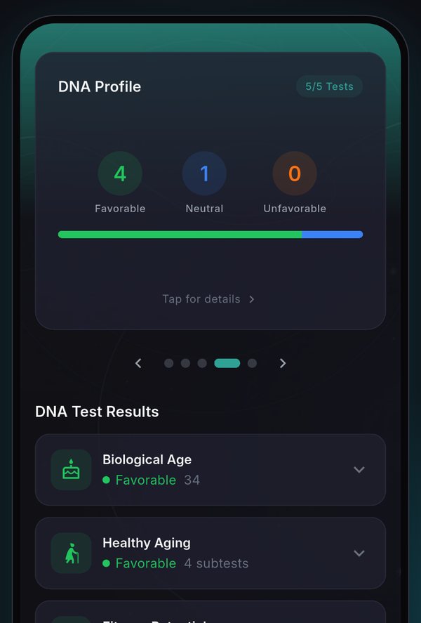 KLU DNA Profile screen